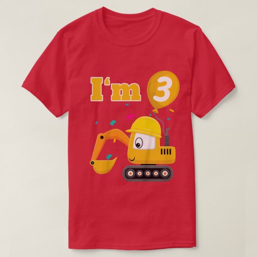 キッズエクセーターディガーBuldozer Im 3 Three 3R Tシャツ (デザイン正面)