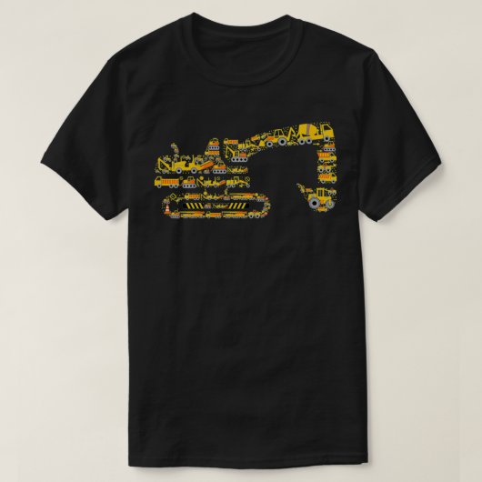 キッズエコレーター建築トラック Tシャツ (デザイン正面)