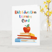 キッズエデュケーショ学ンカード カード (黄色い花)