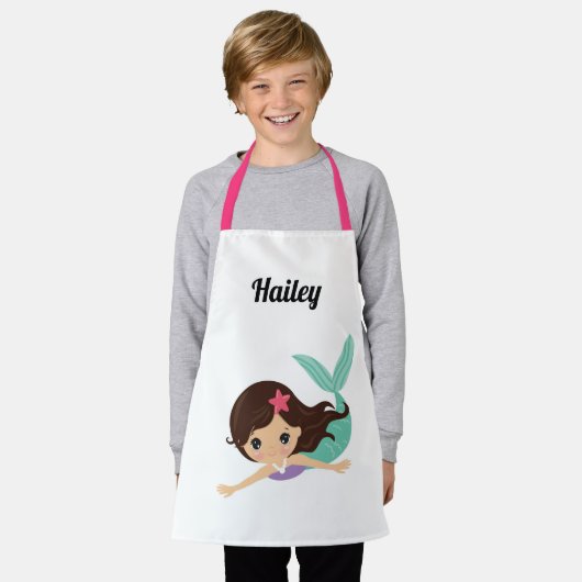 キッズエプロン エプロン (着用した状態)