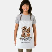 キッズエプロン：私のパパ私の古い私（白） エプロン (インサイチュ)