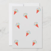 キッズエレファントの誕生日パーティーの招待状 招待状 (裏面)