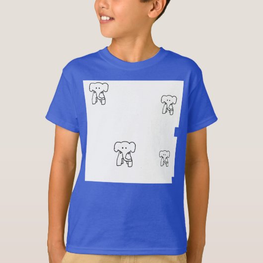 キッズエレファントシャツ Tシャツ (正面)