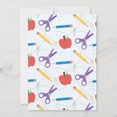 キッズエレメンタリー卒業お祝い 招待状 (裏面)