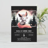 キッズエンチャントウルフ誕生日 招待状 (スタンド正面)