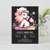 キッズエンチャントライオン誕生日 招待状 (スタンド正面)