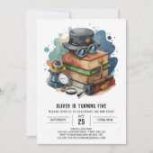 キッズエンチャント刑事誕生日 招待状 (正面)