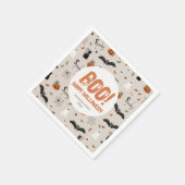 キッズオクトー不気味ムハロウィーン秋ブー スタンダードカクテルナプキン (角)