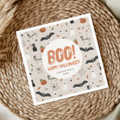 キッズオクトー不気味ムハロウィーン秋ブー スタンダードカクテルナプキン