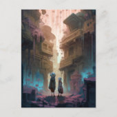 キッズオンオールドシティ通りファンタジーアート ポストカード (正面)