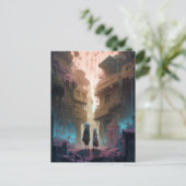 キッズオンオールドシティ通りファンタジーアート ポストカード (スタンド正面)