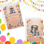 キッズオンハロウィーンテーマ招待状子供へ誕生日 招待状