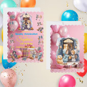 キッズオンハロウィーンテーマ招待状子供へ誕生日 招待状