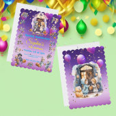 キッズオンハロウィーンテーマ招待状子供へ誕生日 招待状