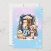 キッズオンハロウィーンテーマ招待状子供へ誕生日 招待状 (裏面)