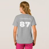 キッズオーガスタレトロストライプのスリーブTシャツ Tシャツ (裏面フル)