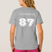 キッズオーガスタレトロストライプのスリーブTシャツ Tシャツ (裏面)