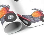 キッズオートバイラッピング紙 ラッピングペーパー (ロールコーナー)