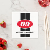 キッズオートレーステーマ9thバースデーパーティーのナプキン スタンダードカクテルナプキン (インサイチュ)