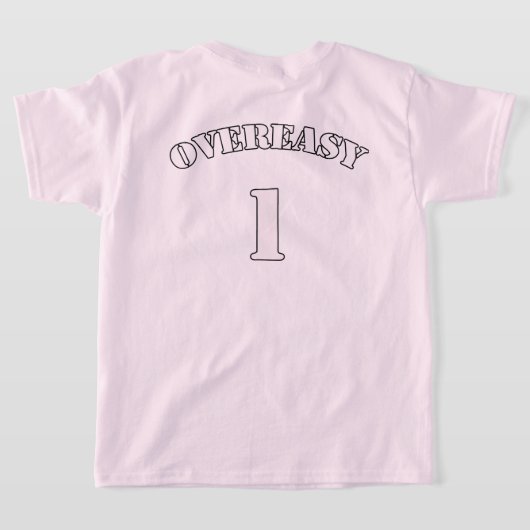 キッズオーバーリーシャツ Tシャツ (レイダウン裏面)