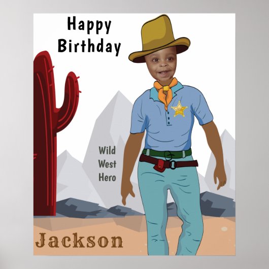 キッズカウボーイスペシャルシェリフオリジナルADD写真 ポスター (正面)