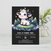 キッズカウーエレガント誕生日 招待状 (スタンド正面)