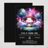 キッズカウーモダン誕生日 招待状 (正面/裏面)