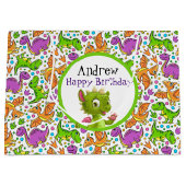 キッズカスタマイズ恐竜抱き枕 ラージペーパーバッグ