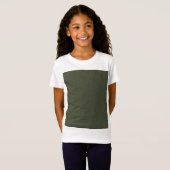 キッズカスタムのTシャツ – Moss Green Block Tシャツ (正面フル)