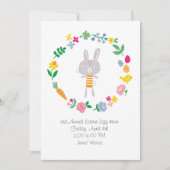 キッズカスタムイースター卵狩りの招待 招待状 (正面)