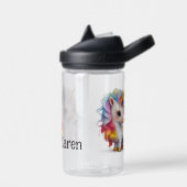 キッズカスタムカラフルゴールデンユニコーン ウォーターボトル (左面)