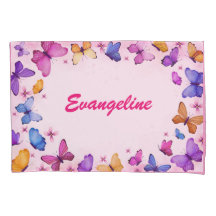 キッズカスタムバタフライピローケース