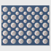 キッズカスタムフォト野球包装紙 ラッピングペーパー (フラット)