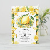 キッズカスタムレモン誕生日 招待状 (スタンド正面)