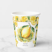 キッズカスタムレモン誕生日 紙コップ (正面)