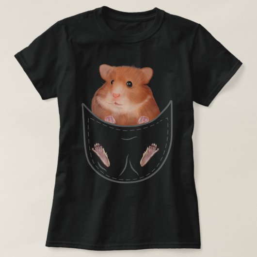 キッズカッコいいハムスター服ポケット動物の衣装Gif Tシャツ (デザイン正面)