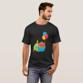 キッズカップケーキ4歳4歳4日 Tシャツ (正面フル)