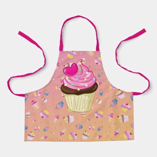 キッズカップケーキ エプロン (正面)