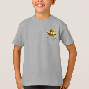 キッズカナダスウェットシャツ金ゴールドメダルカナダシャツ Tシャツ