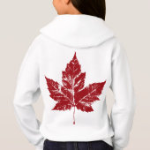 キッズカナダフード付きスウェットシャツカナダ土産キッズシャツ (裏面)