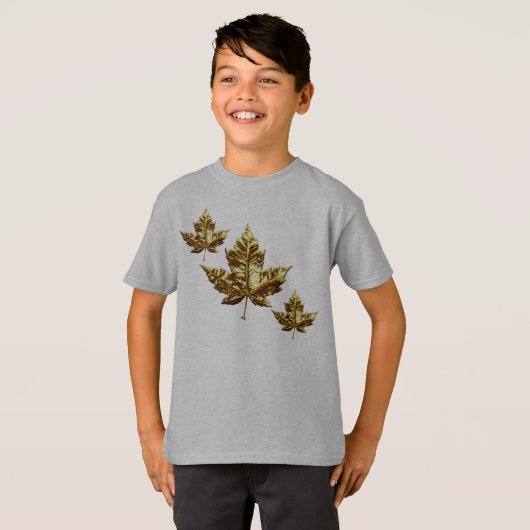 キッズカナダ国旗フード付きスウェットシャツメープルリーフキッズフード付きスウェットシャツ Tシャツ (正面フル)