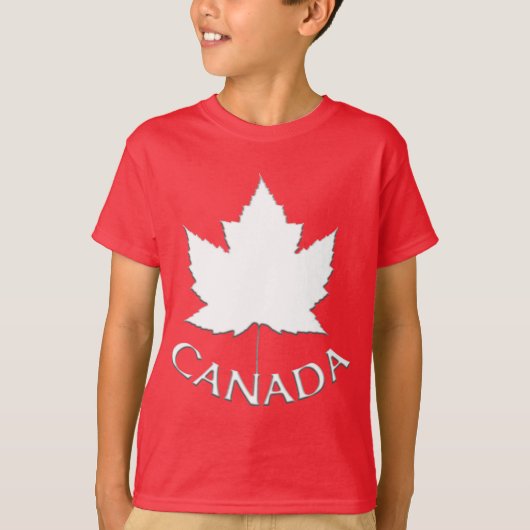 キッズカナダTシャツ名前をカスタムするCanada Shirts Tシャツ (正面)