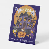 キッズカボキンウィッチズハローウィンパーティスナック 台座サイン (正面)