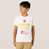 キッズカラオケマイクデザイン Tシャツ (正面フル)