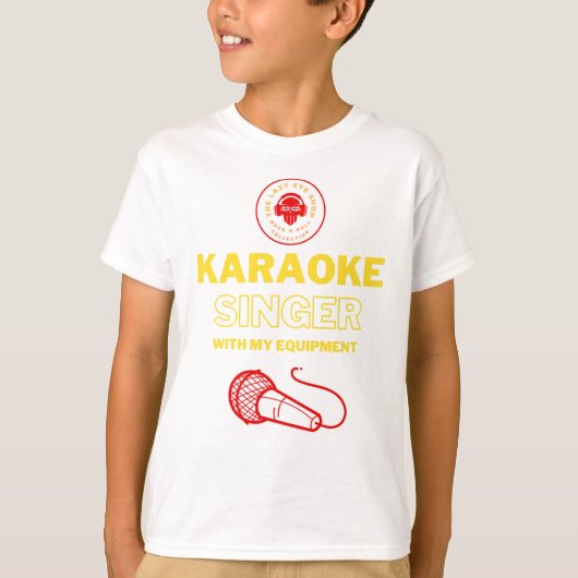 キッズカラオケマイクデザイン Tシャツ (正面)