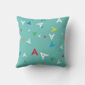 キッズカラフル大文字カスタム クッション (裏面)