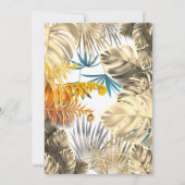 キッズカラフル恐竜テーマ誕生日パーティー 招待状 (裏面)