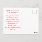 キッズカラーは自分でバレンタイン（2匹） ポストカード (裏面)