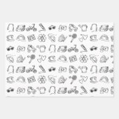 キッズカラークールブックバースデーパーティー紙 ラッピングペーパーシート (正面3)