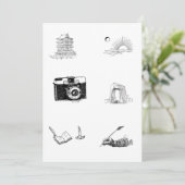 キッズカラーリングページクリエイティブデザイン 招待状 (スタンド正面)